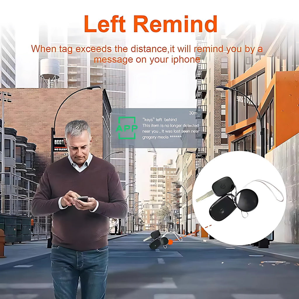 Smart Bluetooth Mini GPS Tracker Work With Find My APP ITag Anti Lost Reminder Device MFI Rated Locator Car Key Pet Kids Finder