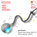 Intelligent interactive cat ball long-lasting and durable easy to clean intelligent obstacle avoidance pet dog toys